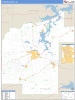 Pittsburg County, OK Wall Map Zip Code