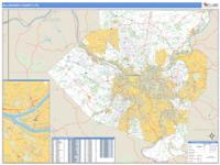 Allegheny County, PA Wall Map