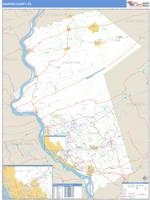 Dauphin County, PA Wall Map Zip Code