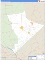 Edgefield County, SC Wall Map Zip Code