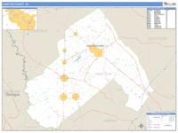 Hampton County, SC Wall Map