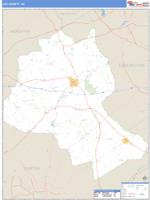 Lee County, SC Wall Map Zip Code