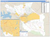 Richland County, SC Wall Map Zip Code