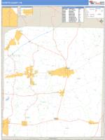 Fayette County, TN Wall Map Zip Code