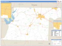 Obion County, TN Wall Map