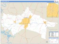 Putnam County, TN Wall Map Zip Code