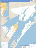 Aransas County, TX Wall Map Zip Code