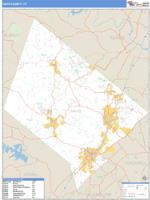 Hays County, TX Wall Map