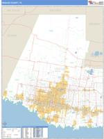 Hidalgo County, TX Wall Map Zip Code