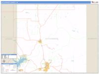 Hutchinson County, TX Wall Map