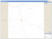 King County, TX Wall Map Zip Code