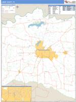 Lamar County, TX Wall Map Zip Code