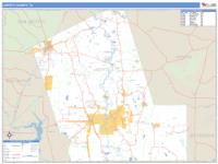 Liberty County, TX Wall Map Zip Code