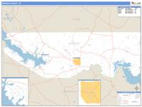 Marion County, TX Wall Map Zip Code