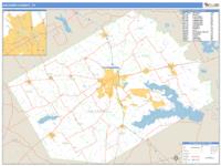 Navarro County, TX Wall Map Zip Code