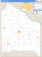 Red River County, TX Wall Map