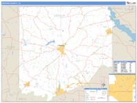 Upshur County, TX Wall Map Zip Code