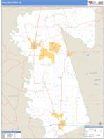 Waller County, TX Wall Map Zip Code