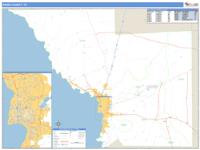 Webb County, TX Wall Map Zip Code