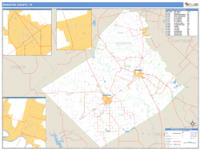 Wharton County, TX Wall Map Zip Code