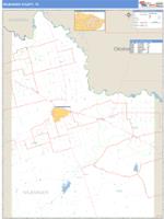 Wilbarger County, TX Wall Map Zip Code