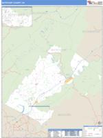 Botetourt County, VA Wall Map