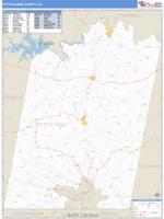 Pittsylvania County, VA Wall Map