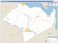 Surry County, VA Wall Map