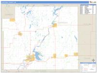 Chippewa County, WI Wall Map Zip Code