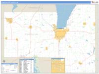 Fond du Lac County, WI Wall Map