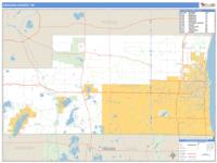 Kenosha County, WI Wall Map Zip Code