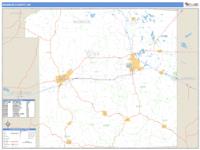 Monroe County, WI Wall Map Zip Code