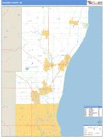 Ozaukee County, WI Wall Map Zip Code