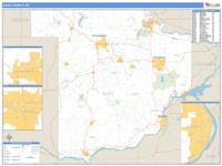 Sauk County, WI Wall Map Zip Code