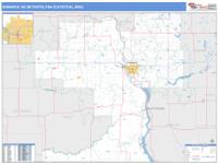 Bismarck Metro Area Wall Map