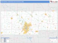 Cedar Rapids Metro Area Wall Map