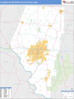 Columbia Metro Area Wall Map