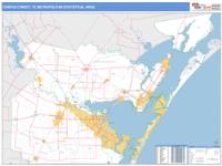 Corpus Christi Metro Area Wall Map