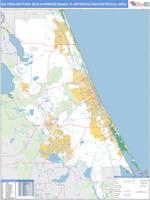 Deltona-Daytona Beach-Ormond Beach Metro Area Wall Map