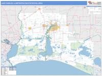 Lake Charles Metro Area Wall Map