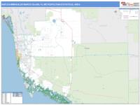 Naples-Immokalee-Marco Island Metro Area Wall Map