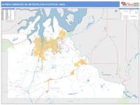 Olympia-Tumwater Metro Area Wall Map