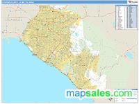 Orange County Metro Area Wall Map