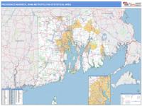 Providence-Warwick Metro Area Wall Map