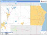 Racine Metro Area Wall Map