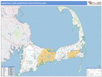 Barnstable Town Metro Area Wall Map