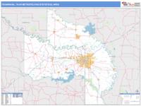 Texarkana Metro Area Wall Map