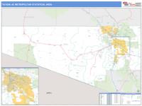 Tucson Metro Area Wall Map