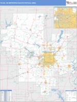 Tulsa Metro Area Wall Map