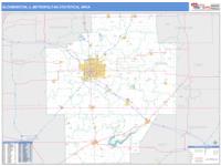 Bloomington Metro Area Wall Map